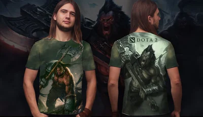 Футболки с полной запечаткой: дота Axe2